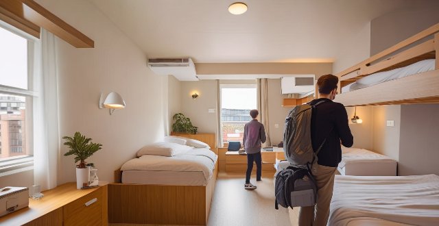 What are the benefits of staying in hostels versus hotels for backpackers